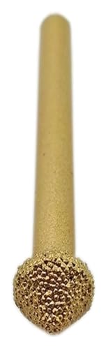 Ahjyym 10pcs 3D Vacuum Brazed Diamond CNC Engraving Bits Stone Carving Tools, Diamond Burrs, Router Bits Stone Cutter Tool,118(10pcs 90 Degree 8mm)