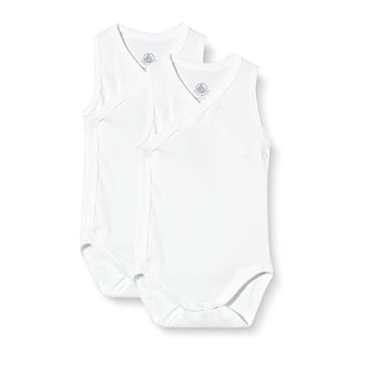 Petit Bateau 5442400 Conjunto de Ropa Interior para bebés y niños pequeños, Blanco Blanco, 3 Meses