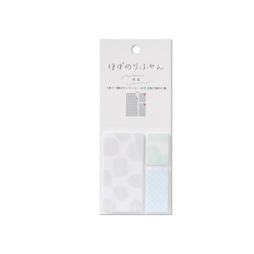 エポックケミカル 付箋 ほぼのりふせん 003 水玉 3柄 60枚入 1370-0600