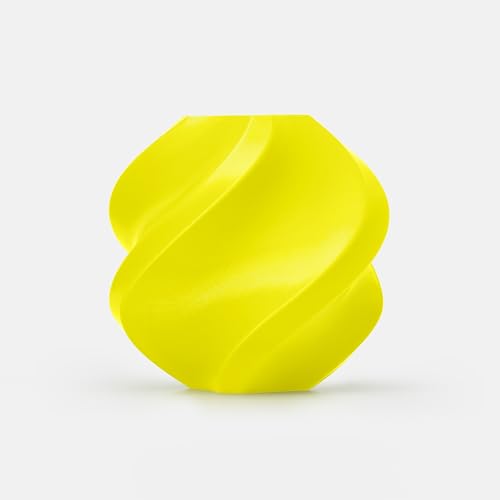 Image of Bambu Lab (TPU 95A HF - Yellow) 1.75mm Flexible 3D Printer Filament - High Flow, Matte Finish, 1kg Spool - Fast Printing, Strong & Elastic Material.