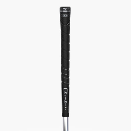 SuperStroke REVL Comfort Standard Golf Club Grips .60 Round Maximum Enhanced Feel and Consistent Performance Black