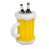  Topshop24you - Enfriador de Bebidas Hinchable de plástico, Multicolor, Aprox. Tamaño: 36 cm.