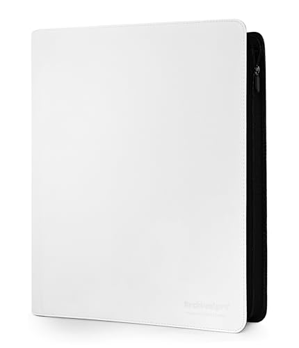 Image of Premium 20 Pocket Card Binder, Holds 1280 Cards for MTG TCG Sports Game Cards(White,20 Pocket)