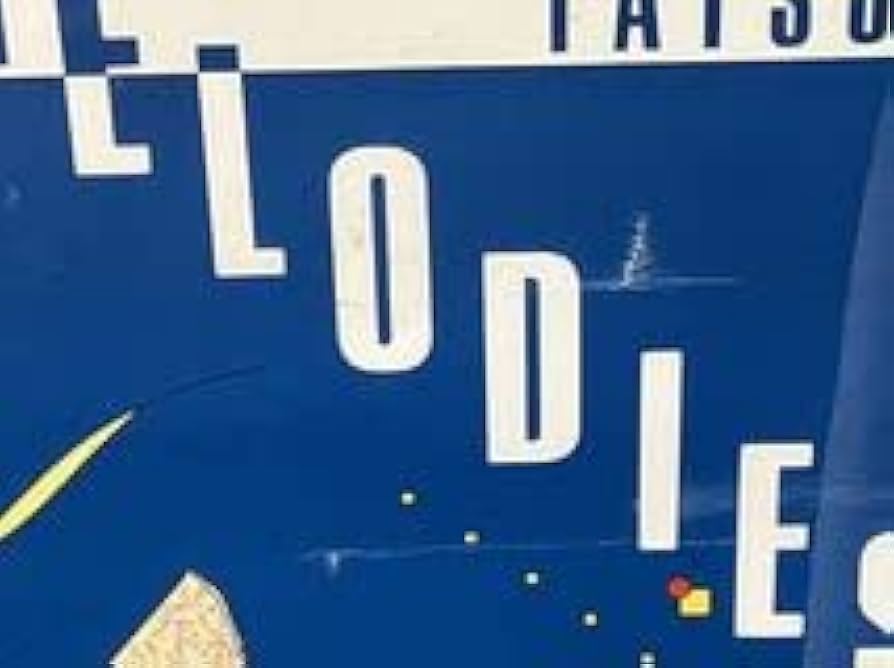 鈴木英人 山下達郎 Melodies 90年代デットストック　ポスター 額装済 鈴木英人 山下達郎 Melodies 90年代デットストック ポスター