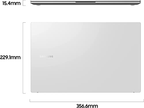 SAMSUNG Galaxy Book2 Laptop, Ultrafino, 15.6" FHD LED, Intel Core i5 di dodicesima generazione, Intel® Iris® Xe, RAM 16GB LPDDR4x, 256GB NVMe SSD, Windows 11 Pro, Silver - Notebook - Immagine 5