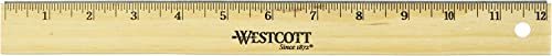 Westcott 10381 Wooden Ruler, 12 Inch