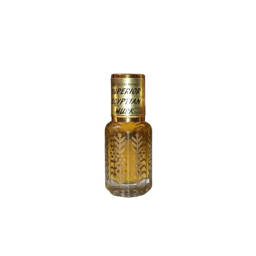 Body Oils by Brenda Superior Egyptian Musk Oil - Concentrated Perfumed Imported Oil - No Alcohol - Scented Oil Attar - Perfume for Men (3 ml)