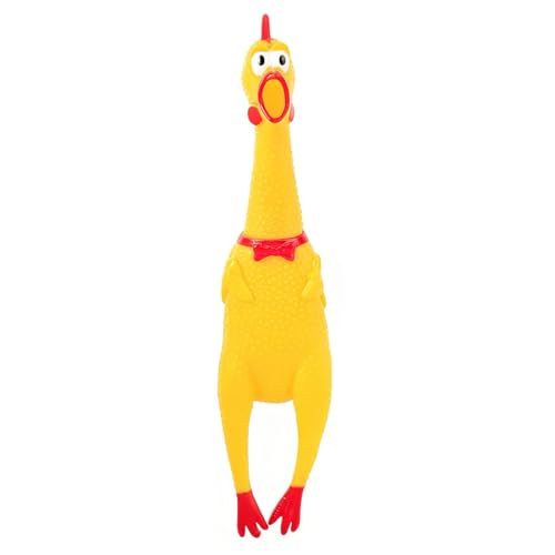 POPLAY Screaming Chicken Squeaky Chicken Dog Toys Gag Gifts Prank Novelty Toy Party Favors for Kids Adults Goodie Bag Fillers Basket Stuffers