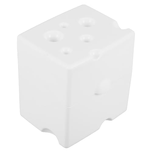 TOVINANNA Recipiente para Queso en Lonchas Tapa Abatible Caja de Queso Blanca Compacta Envase Seguro y Práctico para Conservar y Almacenar en Refrigerador Utensilio de Cocina Funcional