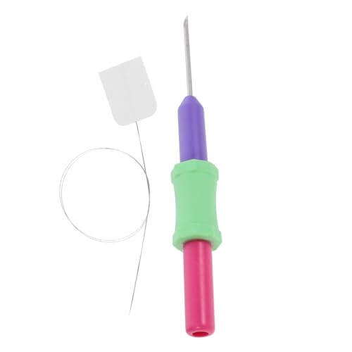 OSALADI Punch Needle Embroidery Pen Set Splicing Adjustable Levels Comfortable Grip DIY Craft Tools