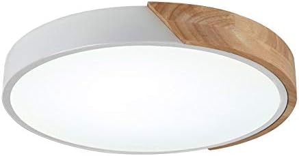 Chambre d'enfants macaron plafonnier bois LED blanc tricolore
