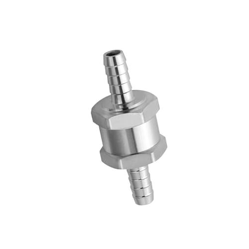 Anti Backflow Fuels Valves Aluminum Housing Metal Cores Easy to Use for Automotive Machinery Line Systems Gasolines Line Check Vehicle Modification Check Non Return