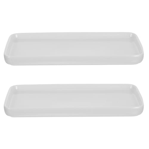 Plato rectangular de cerámica multiusos CRAFTHROU con acabado higiénico delicado 2
