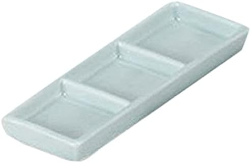 Set of 5 Condiment Dishes, Celadon Sanshin Shinsori 6.6 x 2.4 x 0.7 inches (16.8 x 6.2 x 1.8 cm), Strengthened [Restaurant, Commercial Use]