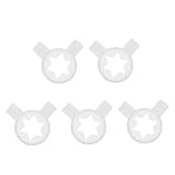 Homoyoyo 5 Piezas Boquilla Repuesto para Máquina Helado con Forma Hexagrama Estrella Accesorios Compatibles para Moldear Postres Fácil Instalación Superficie Lisa y Duradera para Helado