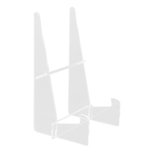 HOMSFOU Acrylic Stand Holder for Kitchen Counter Clear Recipe Book Display Easel for Easy to Clean Elegant Design for Home and Restaurant Use