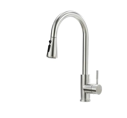Grifo de cocina monomando extraíble para evitar salpicaduras y limpiar sin esfuerzo 2