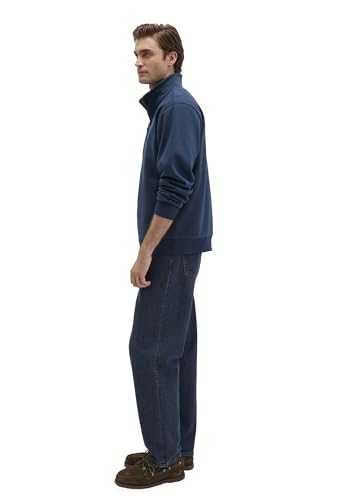 Sudadera media cremallera para hombre jersey casual estilo pullover Mavi azul 2