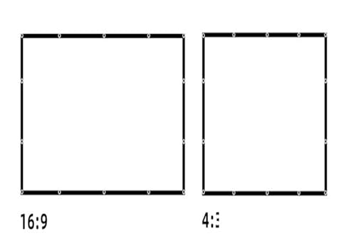 Écran de projection 72 pouces pour éviter les reflets muraux en cinéma maison - 2