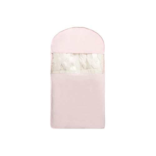 Coat Bags for Closet Storage - 2025 Space Saving Hanging Garment Bag With Self Compression Zipper,Down Coat Dust Cover Clothing Bag,Travel & Closet Storage (Pink, Medium)