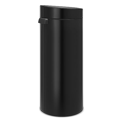 Brabantia - Poubelle Touch Bin unie 30 litres - Noir mat - 115301