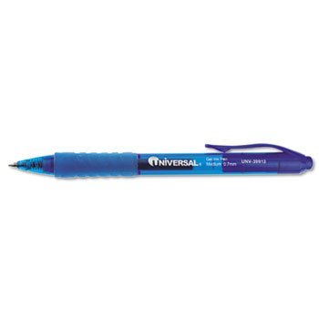 Bolígrafo de gel retráctil Universal 0.7 mm azul pack 20