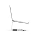 Griffin Elevator Laptop Stand - Ergonomic Computer Riser & Laptop Mount Made of Sturdy Brushed Aluminum - Supports Posture & Elevates Workspace with a Minimal Design, Classic Clear (2.5 Oz)