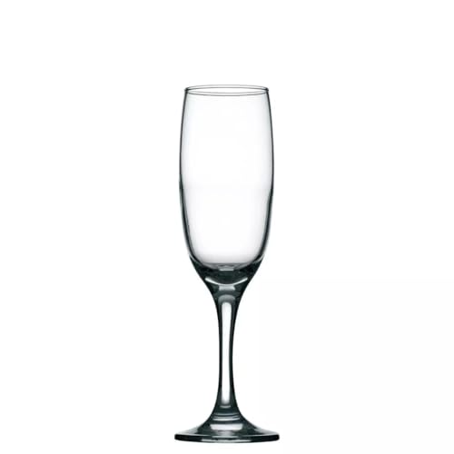 Copas Imperial Flute de diseño estilizado en cristal transparente pack de 12 2