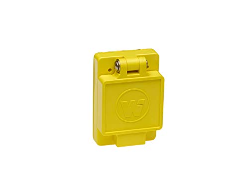 Woodhead 69W74 Watertite Wet Location Locking Blade Receptacle, Single Flip Lid, Female, 4 Wires, 3 Poles, NEMA L14-30 Configuration, Yellow, 30A Current, 125/250V Voltage Woodhead 69W74 Watertite Wet Location Locking Blade Receptacle, Single Flip Lid, Female, 4 Wires, 3 Poles, NEMA L14-30 Configuration, Yellow, 30A Current, 125/250V Voltage