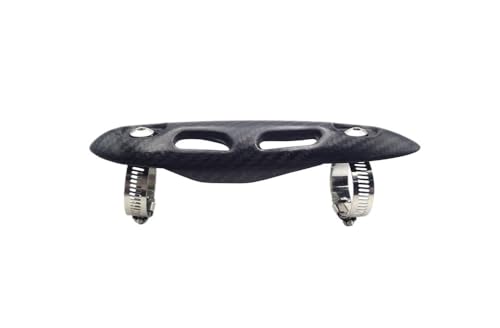Protection silencieux moto universel bouclier thermique échappement carbone