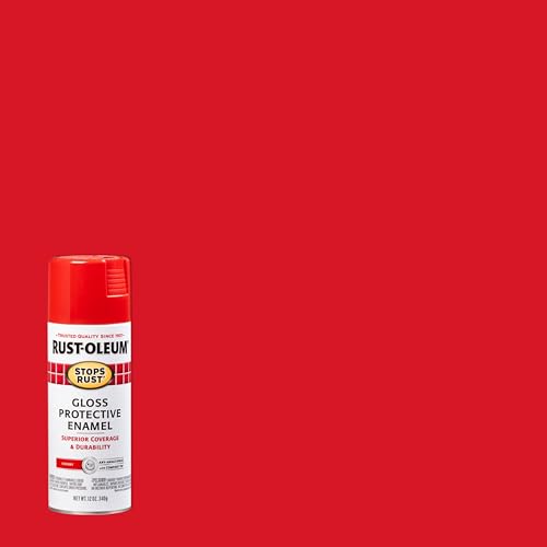 Image of Rust-Oleum 248568-6PK Stops Rust Spray Paint, 12 oz, Gloss Cherry, 6 Pack