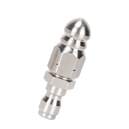 Boquilla destapacaños de 360 grados, rosca de 1/4 pulgada, herramienta industrial para eliminación de obstrucciones en tuberías para uso doméstico y comercial miniatura 7