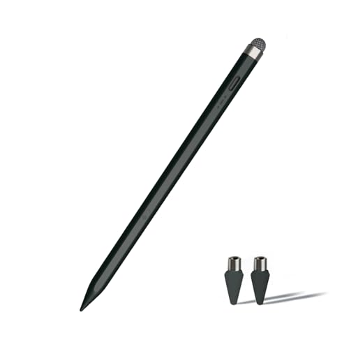 Dual-Tip Stylus Pen for Samsung Galaxy Tab A9+ Android &for iPad 10th&9th Tablets Pencil (Black)