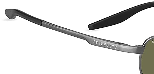 Serengeti Matera Sunglasses Brushed Gunmetal Unisex-Adult Medium #TOP2