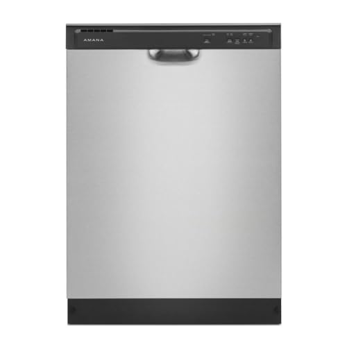 AMANA ADB1400AMS 59 dBA Stainless Steel Front Control Built-in Dishwasher