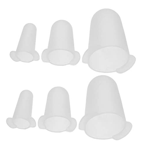 TOPBATHY Couvercles En Silicone Pour Douilles De Pâtisserie 6 Pièces Protection Anti-Poussière Accessoire Cake Design Embouts Silicone Pour Décoration Gâteau