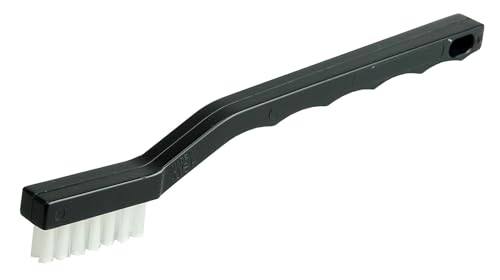 Image of Weiler 44609 Small Hand Wire Scratch Brush, .012 White Nylon Fill, Plastic Block, 3 X 7 Rows, Made in The USA (Pack of 36)