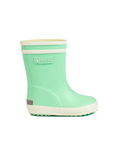 Aigle Unisex-Kinder Baby Flac Gummistiefel, Grün (Lagune), 21 EU