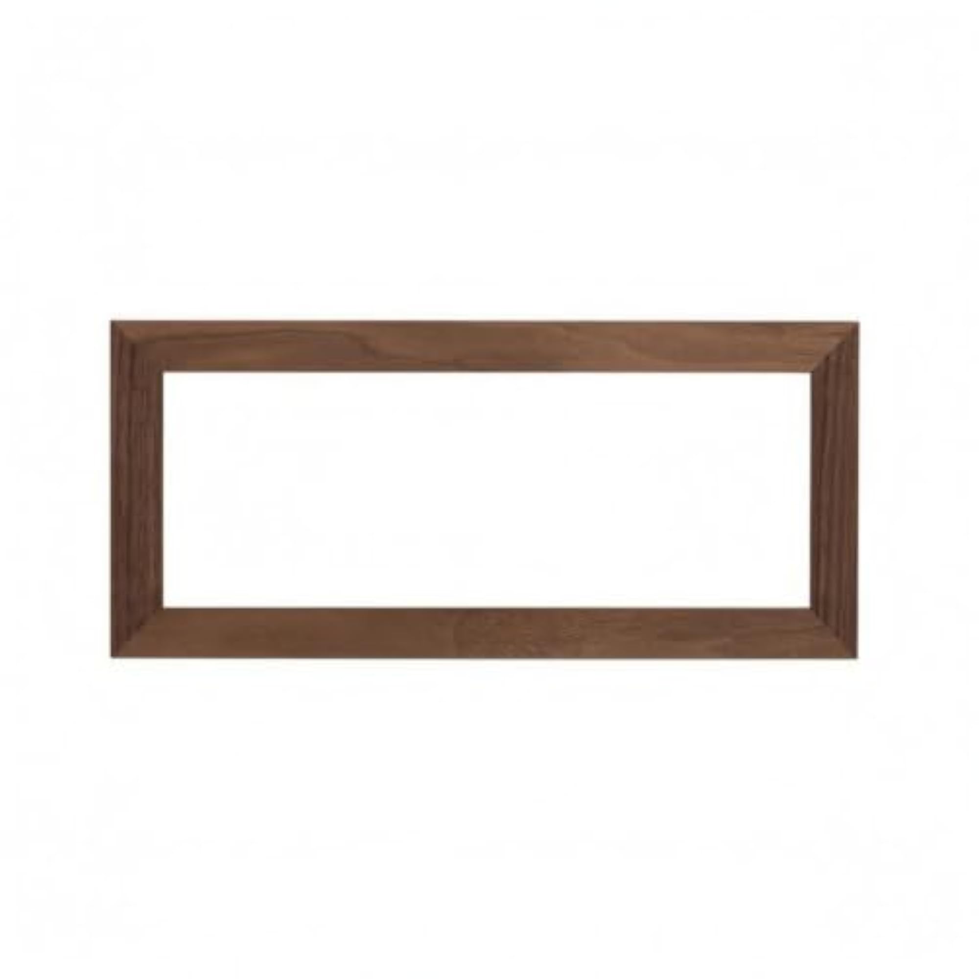 Walnut Wood-Grain Switch Surround Frame, Rectangular