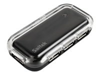 Saitek 4 Port Hub - Concentrador (480 Mbit/s, USB, Microsoft Windows 7/Windows Vista/Windows XP, Mac OS X) Negro Cover