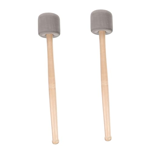 ERINGOGO 2pcs Baquetas para Bombo con Mango de Madera y Cabeza de Espuma, Accesorio para Percusión, Agarre Cómodo, Duradero miniatura 1