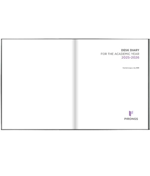 Academic Diary 2026-2027 A5 page a day by Pirongs, Bright Blue - Image 2