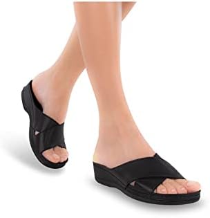 Resim Muya Raena Anatomik Taban Jel Destekli Topuk Dikeni Dört Mevsim Kadın Terlik 