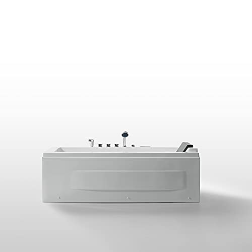 Empava Acrylic Whirlpool Bathtub Hydro-Massage Soaking Spa Chromatherapy Jets Tub 67Jt351 #TOP1