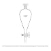 Imagen de BorinGlass Embudo de separación cónico de 500 ml con 24