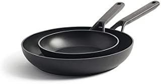 KitchenAid Classic Forged 3-layer German Engineered Non-Stick 20 cm and 28 cm Frying Pan Set, Induction, Dishwasher Safe, Oven Safe, Black