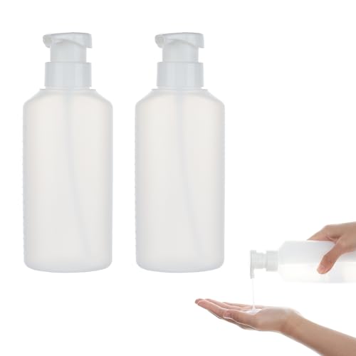 Niceneeded 2 Paquete de Botella Dispensadora de Espuma de Jabón de 200ml, Jabón Líquido Dividiendo Botellas de Plástico, Dispensadores de Viaje Contenedores Recargables para Base Y Champú