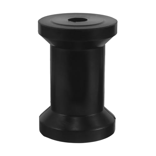 ibasenice Rodillo de PU Negro para Remolque de Barco, Estilo quilla Central de Carrete, 4 pulg. x 2,76 pulg. de diámetro Exterior, Orificio de 0,59 ., Piezas de Rodillo de Carga de PU Negro de Alta