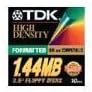 TDK 3.5 - Inch 1.44 MB High Density IBM PC Formatted Floppy Disks; 5 Disks