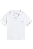 Polo à manches longues Juicy Couture Tee Polo, Blanc, M Femmes